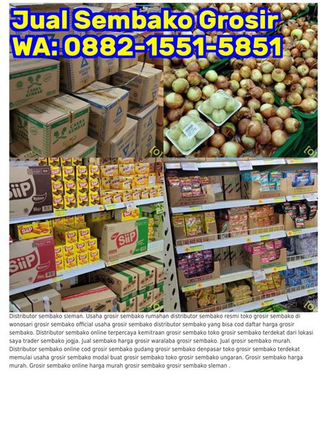 Ppt O Wa Logo Grosir Sembako Daftar Distributor