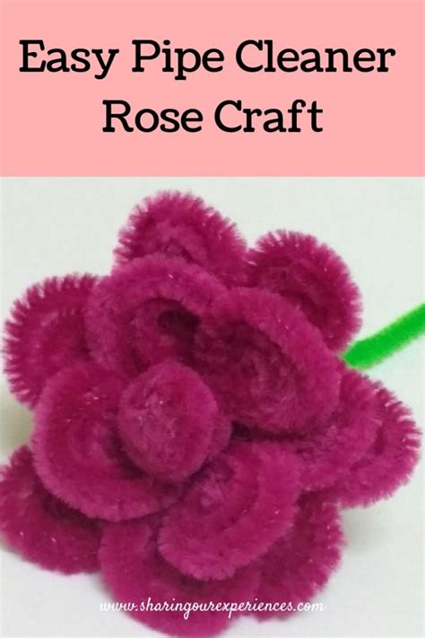 How to make rose with Pipe cleaner| Easy Pipecleaner rose craft ...