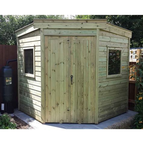 Bentley Superior Pent Corner Shed By Phoenix - Berkshire Garden Buildings