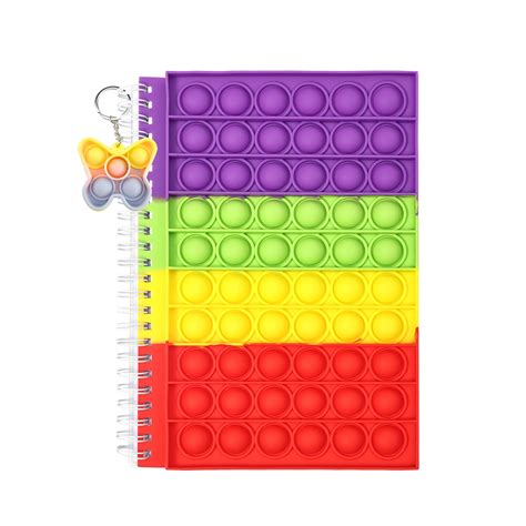 Sunisery Pop Bubble Notebook Fidget Sensory Toy Set Simple Popper