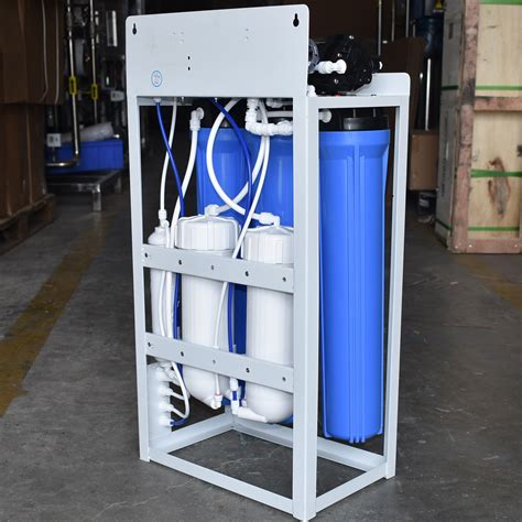 Blue Commercial Water Filter System 600GPD With 11G Water Tank Ocpuritech