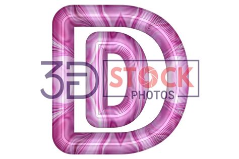 3d Alphabet Capital D20 3d Stock Photos