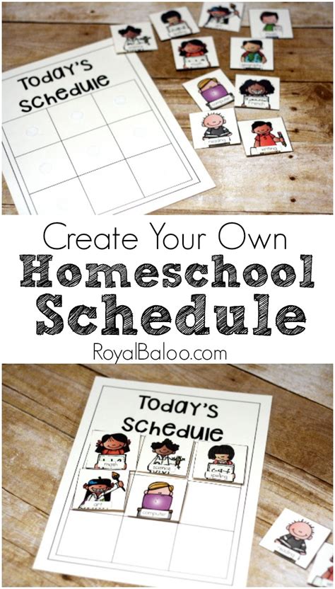 Create Your Own Homeschool Schedule → Royal Baloo