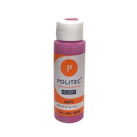 Acrilico Polytec Hobby Mate 60Ml Magenta 342 Libreria Moderna