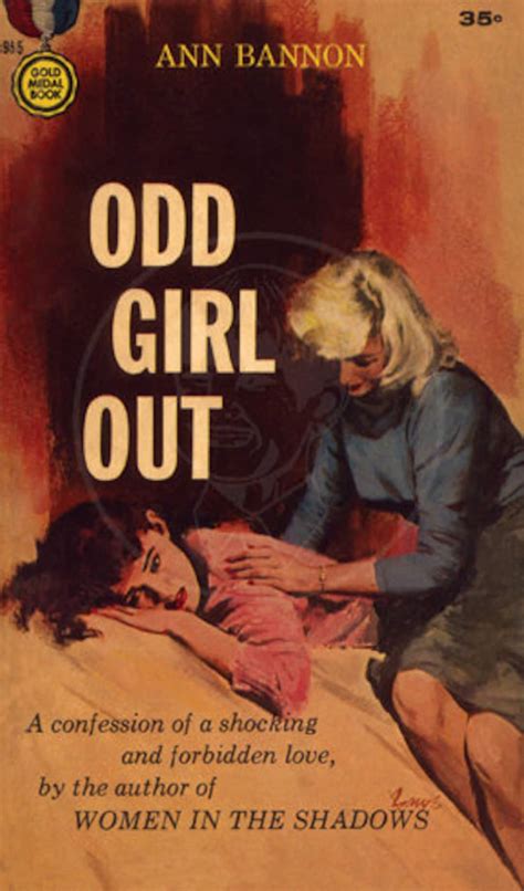 Odd Girl Out 10x17 Giclée Canvas Print Of Vintage Pulp Paperback Etsy