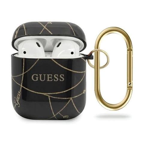 Etui na słuchawki Apple AirPods GUESS GUACA2TPUCHBK cover czarny black