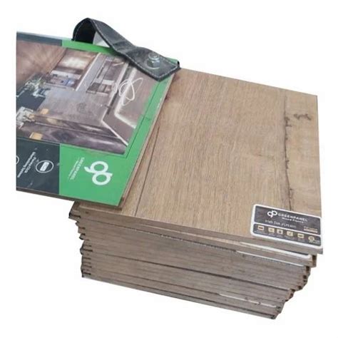 Fiberboard Brown Laminate Flooring Panel, For Residential, Thickness ...