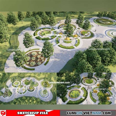 Park Landscape - Sketchup Models