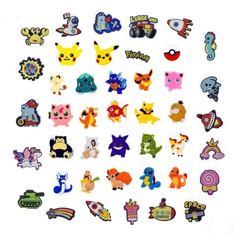 Ready Stock For Croc Jibz Pins Pokemon Diy Shoes Charm Button Shopee