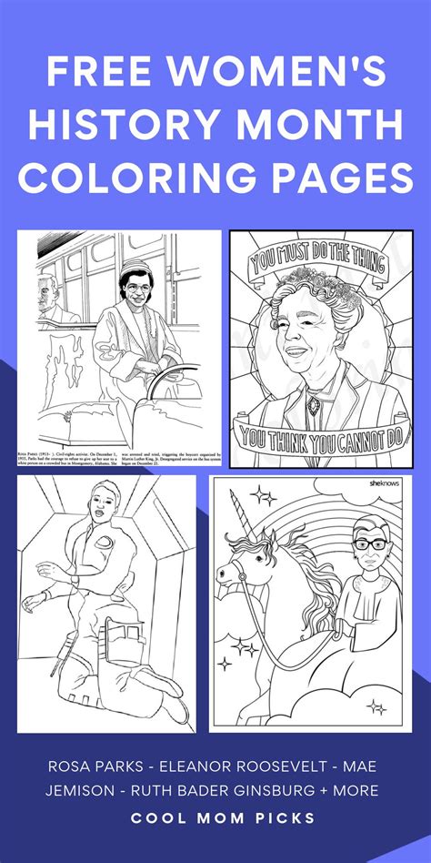 Fabulous Famous Women Coloring Pages For Women S History Month Artofit