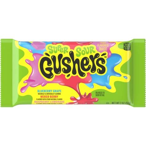 Gushers Sour Berry Fruit Flavored Snacks 2 Oz King Soopers