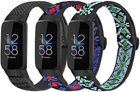 Huamanlou Pack Elastic Sport Bands Compatible With Fitbit Luxe Bands