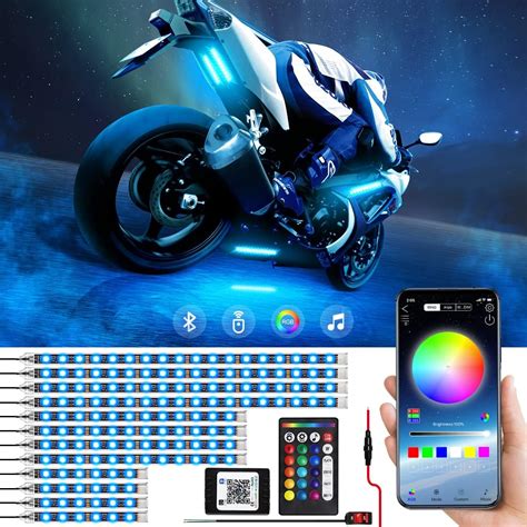 Kit De Luces Led De Bajo Consumo Para Motocicleta Tira De Luces Led