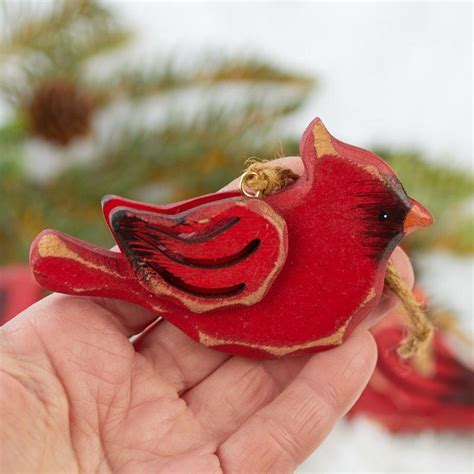 Rustic Cardinal Christmas Ornament Christmas Ornaments Christmas And Winter Holiday Crafts