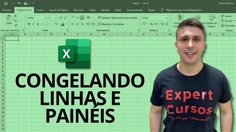 Como Congelar Linhas E Colunas No Excel Youtube