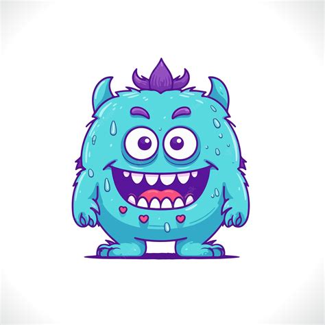 Premium Vector Cute Monster Cartoon Vector Illustration