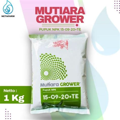 Jual Pupuk MEROKE Mutiara Grower NPK 1 Kg Kemasan Original Pabrik