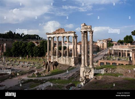 Das Forum Romanum Rom Italien Stockfotografie Alamy