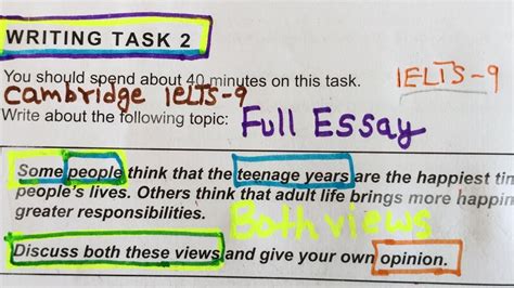 IELTS Writing Task 2 Discuss Both Views Ielts 9 TEST B YouTube