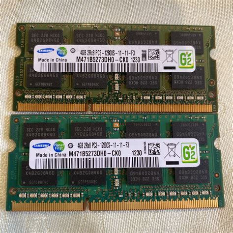 Yahooオークション Samsung Ddr3 1600 2rx8 Pc3 12800s 4gbx2枚セッ