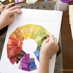 play-doh color wheel (art lesson)