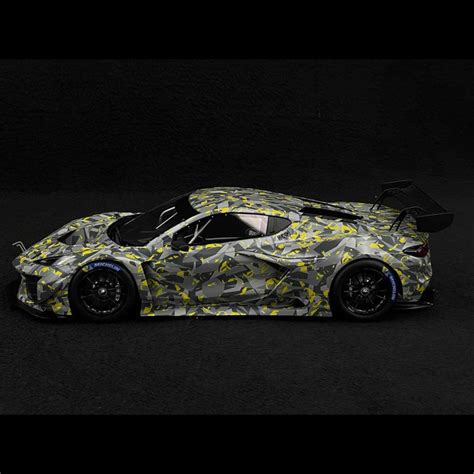 Chevrolet Corvette C8 Z06 GT3 R Test Car Sebring 2022 Grau 1 18 Top