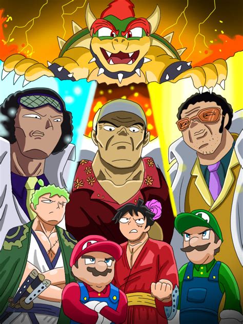 One Piece X Super Mario By Happy Party Man On Deviantart