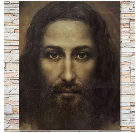 Jesus Christ Face Reconstructed From The Shroud Of Turin Etsy