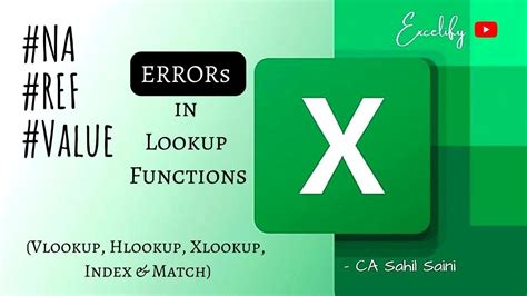 Fix Errors In Vlookup Function Excel Youtube