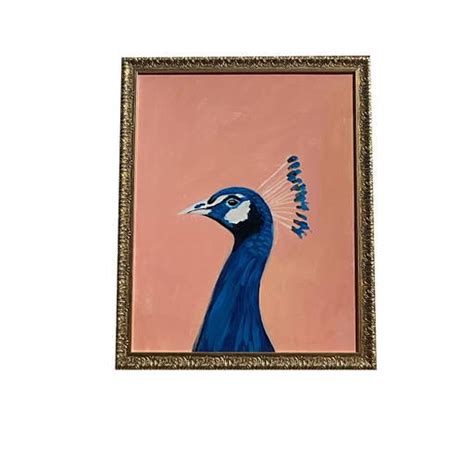 Vintage Peacock Painting