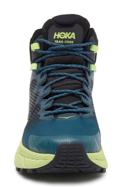 Hoka Trail Code Gtx Hiking Shoe In Blue Graphite Blue Coral Modesens