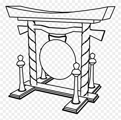 Sabian Chinese Gong Drawing Percussion Line Art - Gong Drawing - Free Transparent PNG Clipart ...