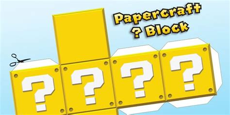 Nintendo Printable Blocks Super Mario Paper Cubes PDF Free Question