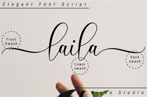 Script Font Font with Tails Calligraphy Font Cursive Font | Etsy