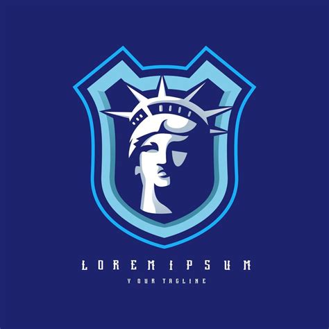 statue of Liberty logo design vector 8084054 Vector Art at Vecteezy