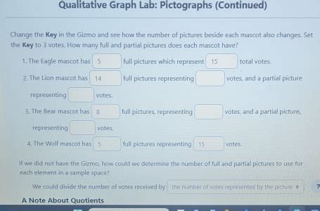 Solved Qualitative Graph Lab Pictographs Continued Change The Key