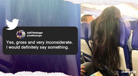 ‘gross And Unhygienic’ Picture Of Flight Passenger Draping Her Hair On Her Seat Triggers Online