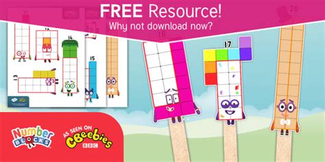 Free Numberblocks Stick Puppets L Enseignant A Fait