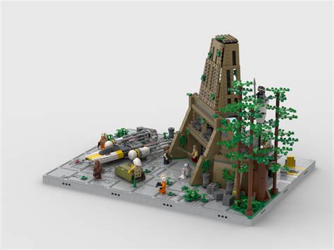 LEGO MOC Yavin 4 Rebel Base - Display for set 75365 by gabizon