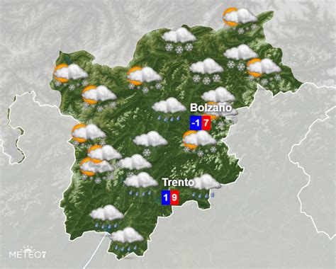 METEO Trentino Alto Adige le PREVISIONI per Lunedì 27 e Martedì 28