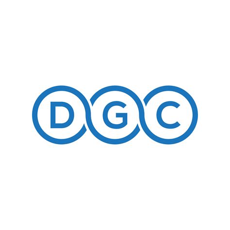 DGC letter logo design on black background.DGC creative initials letter ...