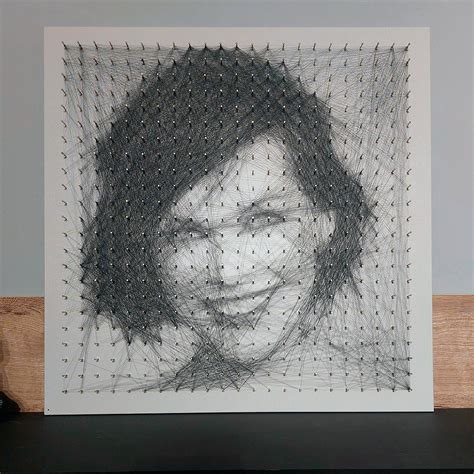 Custom String Art Portrait, Portrait Art, Portrait Made With Thread ...