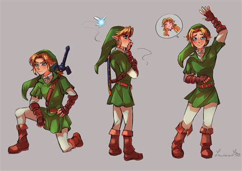 Ocarina of Time Link - Doodles by LaurenceL-Art on DeviantArt