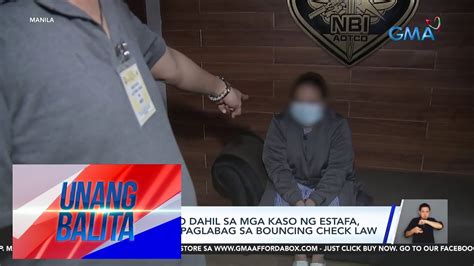 Babae Arestado Dahil Sa Mga Kaso Ng Estafa Carnapping At Paglabag Sa