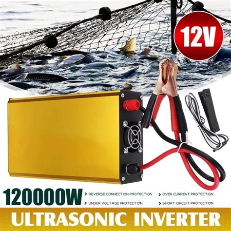 DC12V 120000W Ultrasonic Inverter Electro Fisher Fish Shocker Stunner