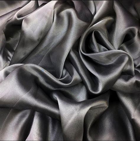 Plain Solids Grey Polyester Satin Fabric Black At Rs Meter In Mumbai