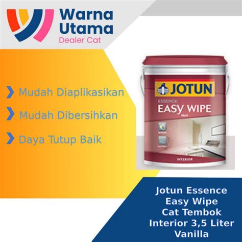 Jual Jotun Essence Easy Wipe Cat Tembok Interior 3 5 Liter Vanilla