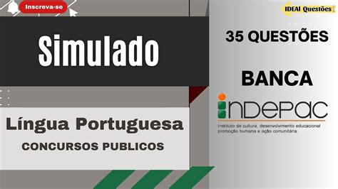 SIMULADO 35 QUESTÕES DE LÍNGUA PORTUGUESA PARA CONCURSO PÚBLICO BANCA