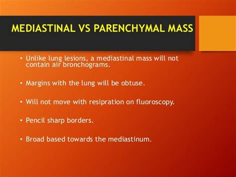 Mediastinal mass