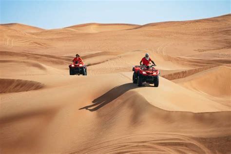 Dubai Halbt Gige W Stensafari Kamelritt Quad Option Getyourguide